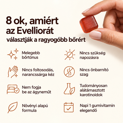 AVELÝ™ Sun Glow Gummies – Görögdinnye ízű szépségvitamin, 60 db