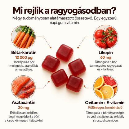 AVELÝ™ Sun Glow Gummies – Görögdinnye ízű szépségvitamin, 60 db